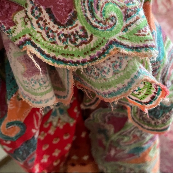 BOGO TravelSmith Bohemian Wrap Sequin Floral Midi Skirt - Picture 7 of 10